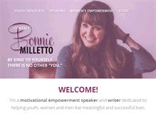 Tablet Screenshot of bonniemilletto.com